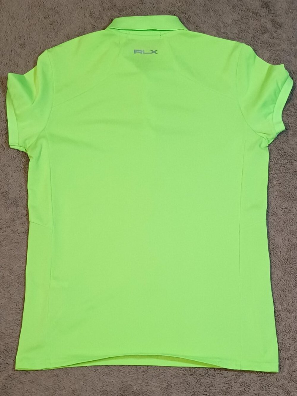 RLX Ralph Lauren/Polo Shirt/Womens S Neon Green The Players Preppy Golf Athleisu - Picture 9 of 9